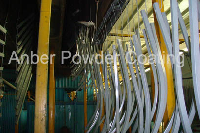 Iron leg powder coating line